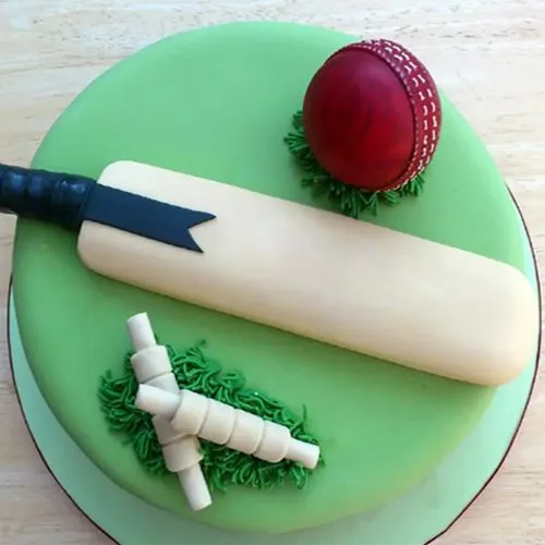 5th birthday cake theme cricket lover bat ball easy simple design ideas  decorating tutorials - YouTube