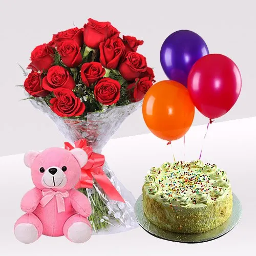 Online cake and teddy bear sales delivery