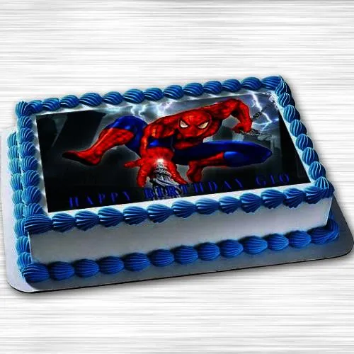 Spiderman Rectangle Edible Cake Topper – Deezee Designs