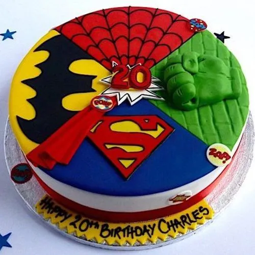 Order Scrumptious Superhero Cake Online, Price Rs.1800 | FlowerAura