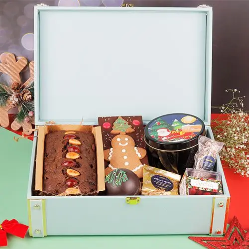 Buy/Send Love Assorted Cookies & Chocolates Gift Hamper Online- FNP