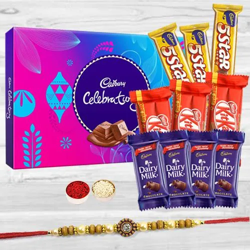 Chocolate Gift Hamper for (loved once, Birthday,Anniversary) Contains (5  star 19.5gm29, milk chocolates 7gm 10) -