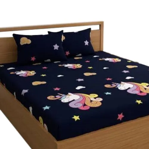 Cartoon print double bed clearance sheet