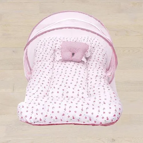 Baby sleeping bag with shop mosquito net