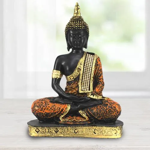 Buy SN Handicrafts Idol of Lord Gautam Buddha Statue Big Size Idols-Lord  Buddha Idols for Gift, Home & Showpiece for Living Room in Home Decorative  Showpiece - 22 cm(Polyresin, White, Blue). Online