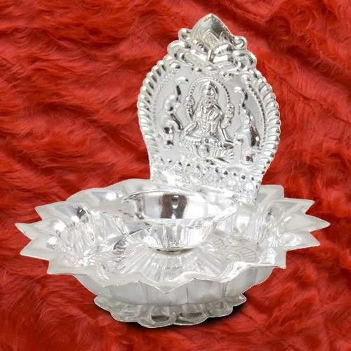 German Silver Golden Pooja Thali | Boontoon