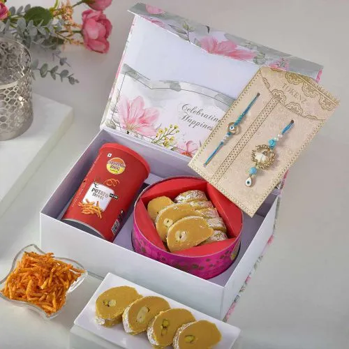 Perfect Rakhi Gift Box For Bhaiya Bhabhi - Gifts By Rashi