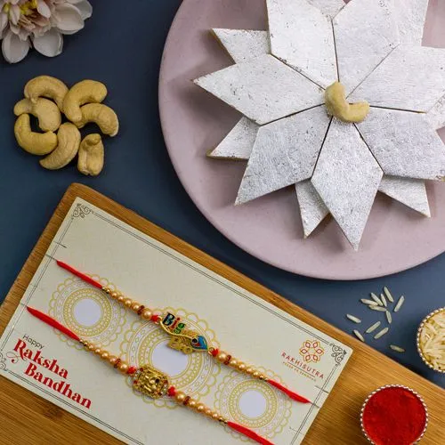 Sacred Rakhi N Katli Treat Set