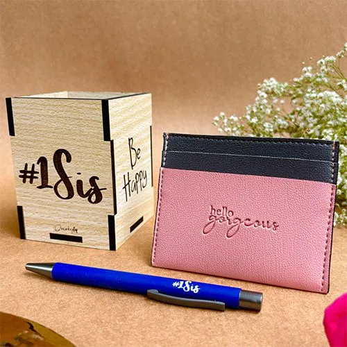 Stylish Sis Gift Set with Engraved Pen