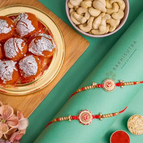 Stylish Punjabi Rakhi N Treats Combo