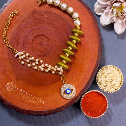 Elegant Evil Eye Bracelet Rakhi