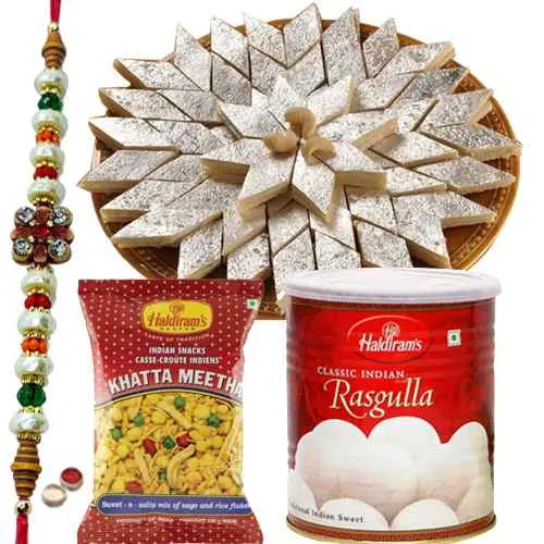 Puja Special Haldiram Sweets Basket to Indore, India