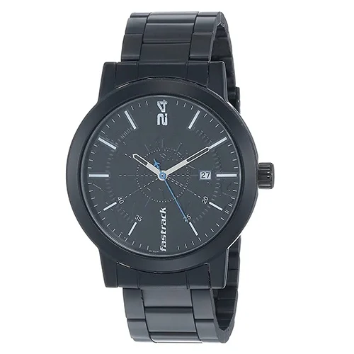 Buy impressive fastrack analog black dial mens watch in Pune Free Shipping PuneOnlineFlorists