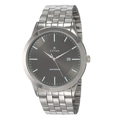 Titan stainless clearance steel watch price