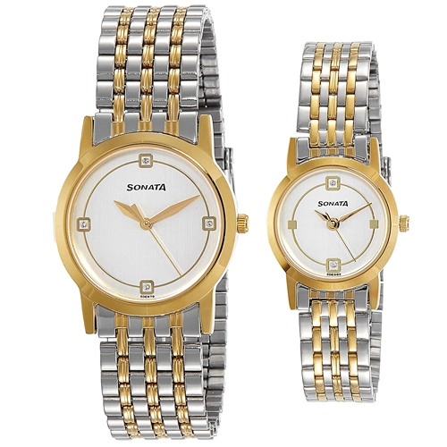 Buy Sonata Analog Gold Dial Mens Watch 1013YM24 Online at Low Prices in  India at Bigdeals24x7.com